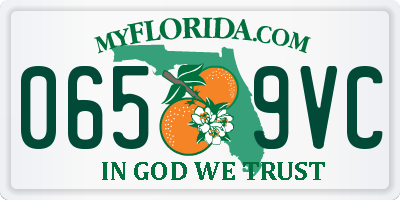 FL license plate 0659VC