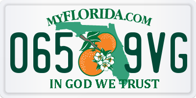 FL license plate 0659VG