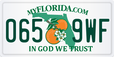 FL license plate 0659WF