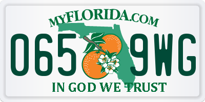 FL license plate 0659WG