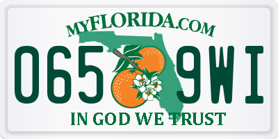 FL license plate 0659WI