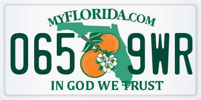 FL license plate 0659WR