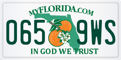 FL license plate 0659WS