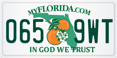 FL license plate 0659WT