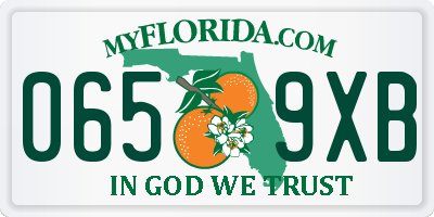 FL license plate 0659XB