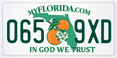 FL license plate 0659XD