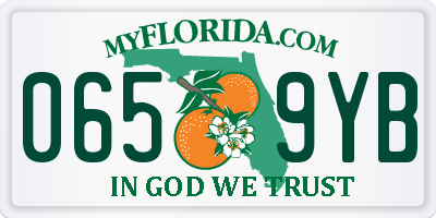 FL license plate 0659YB