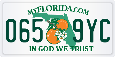 FL license plate 0659YC