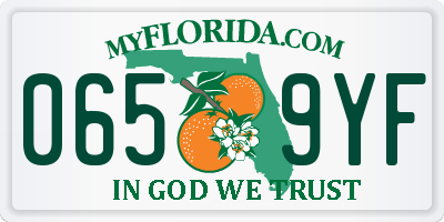 FL license plate 0659YF