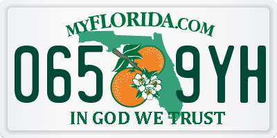 FL license plate 0659YH