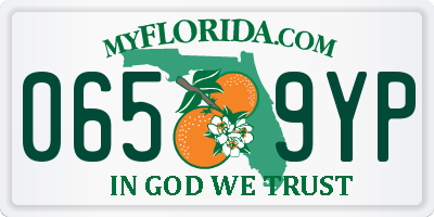 FL license plate 0659YP