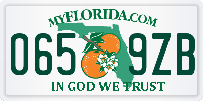 FL license plate 0659ZB
