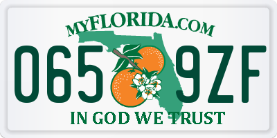 FL license plate 0659ZF