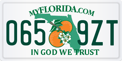FL license plate 0659ZT