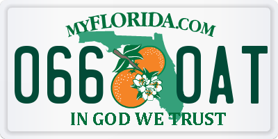 FL license plate 0660AT