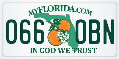 FL license plate 0660BN