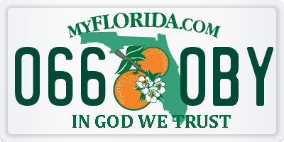 FL license plate 0660BY