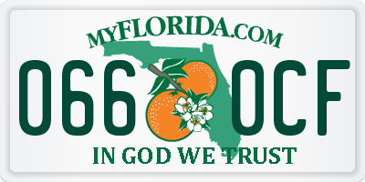 FL license plate 0660CF