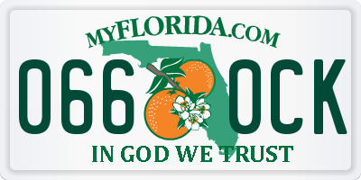 FL license plate 0660CK