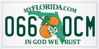 FL license plate 0660CM