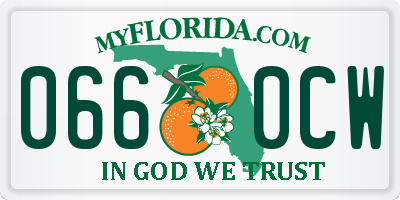 FL license plate 0660CW