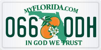 FL license plate 0660DH