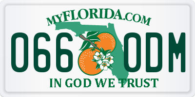 FL license plate 0660DM