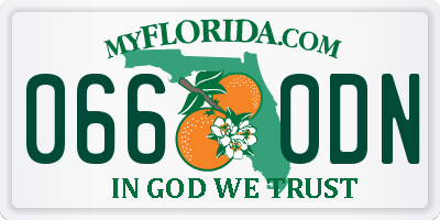 FL license plate 0660DN