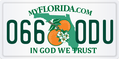FL license plate 0660DU