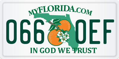 FL license plate 0660EF