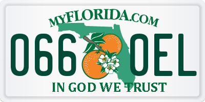 FL license plate 0660EL
