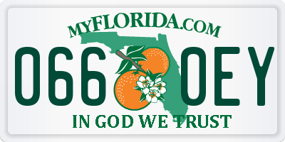 FL license plate 0660EY