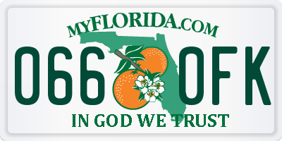 FL license plate 0660FK