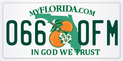 FL license plate 0660FM