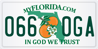 FL license plate 0660GA