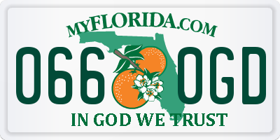 FL license plate 0660GD