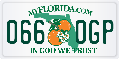 FL license plate 0660GP