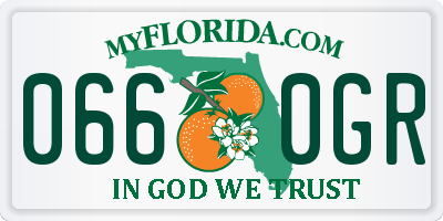 FL license plate 0660GR