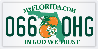 FL license plate 0660HG