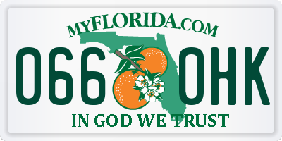 FL license plate 0660HK