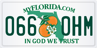 FL license plate 0660HM