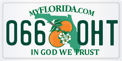 FL license plate 0660HT