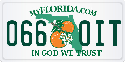 FL license plate 0660IT