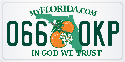 FL license plate 0660KP