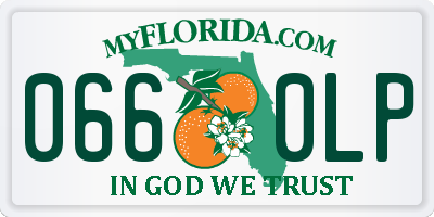 FL license plate 0660LP