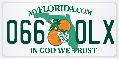 FL license plate 0660LX