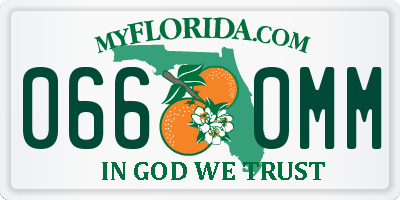 FL license plate 0660MM