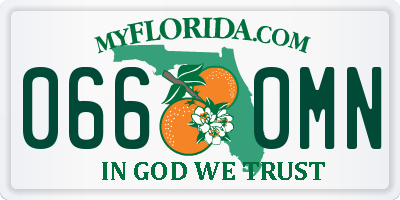 FL license plate 0660MN