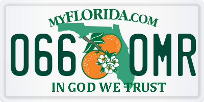 FL license plate 0660MR