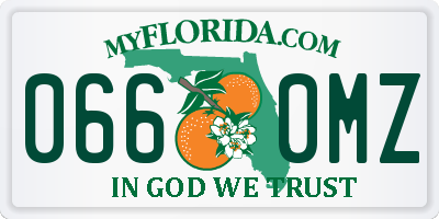 FL license plate 0660MZ